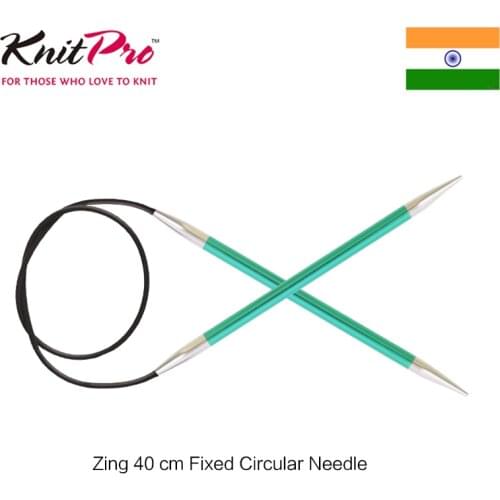 1 piece Knitpro Zing 40 cm Fixed Circular Knitting Needle