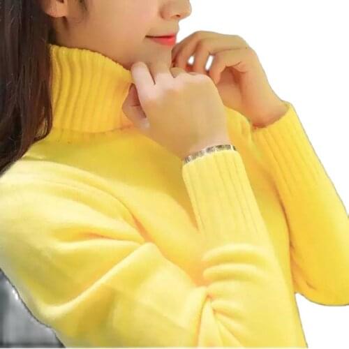 High Neck sweater female autumn and winterThe New High Necked Sweater Womens Autumn Wear New Korean style long