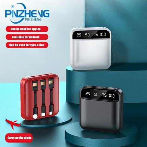 PINZHENG Power Bank 10000mAh Phone Fast Charger USB Charging Portable Charger External Battery Pack For iphone Samsung Xiaomi