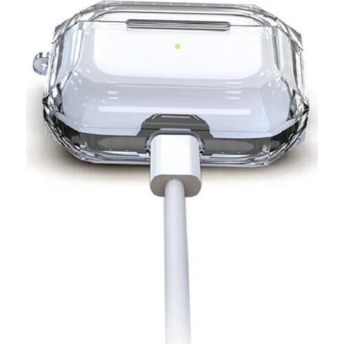 New suitable for AirPods Pro 3 protective case transparent TPU two-color Apple Bluetooth headset sleeve anti-fall