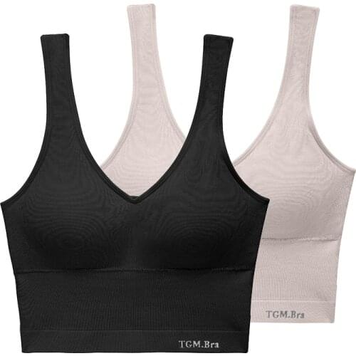 SH-2105 New Arrive Women Comfort Fit Wirefree Vest Seamless Tanks