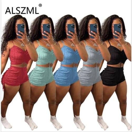 Strapless Sleeveless Simple Pure Color Crop Top And Hot Short 2 Pieces Set Sexy Tight Club Party Lady Fashion Tracksuits
