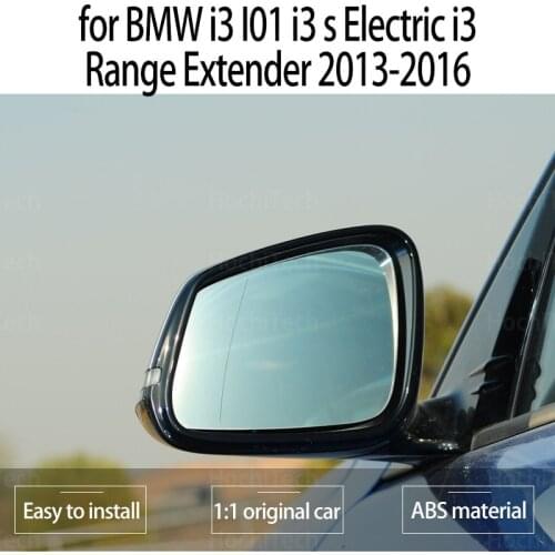 1pcs Replacement Electric Blue Heated Left & Right Mirror Glass for BMW I3 I01 I3 S Electric I3 Range Extender 2013-2016