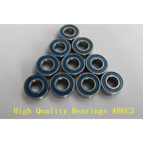 10PCS 5X8X2.5 Blue rubber bearings MR85 2RS ABEC3 Model bearings