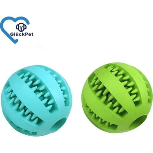2PCS Toys for Dogs Ball Interactive Toys Dog Chew Toys Tooth Cleaning Elasticity Small Big Dog Toys Rubber Pet Ball Toys