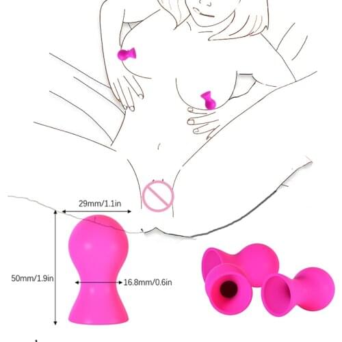 2pcs Nipple Sucker Nipple Pump Suction Cup Breast Massager Clitoris Stimulator No Vibator Sex Toys For Woman Sex Tools For Shop