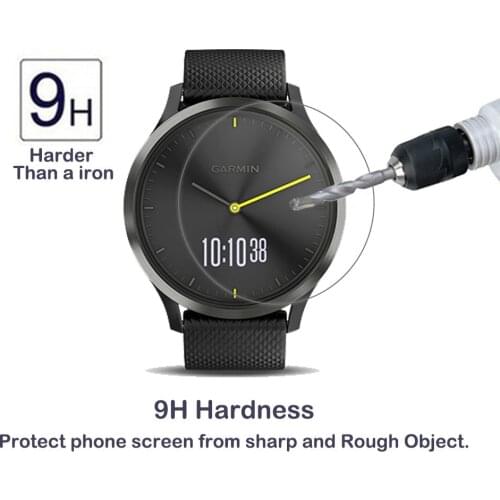2Pack For Garmin Vivomove HR 0.3mm 2.5D 9H Tempered Glass Screen Protector Ultra Clear Scratch Proof Glass Protector for garmin