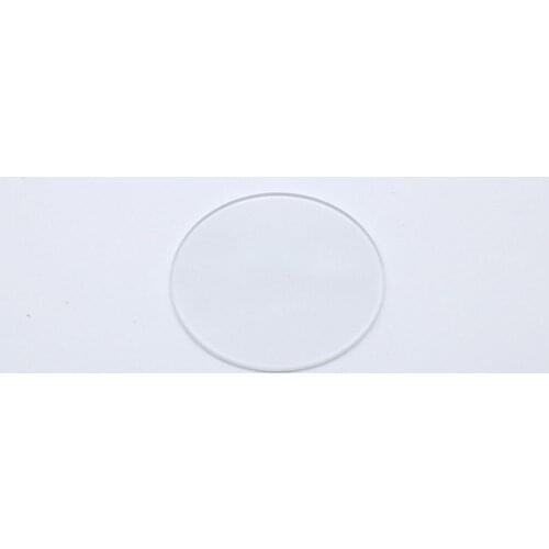 3pcs 90mm round 15mm thickness with 2.5mm hole quartz glass plate