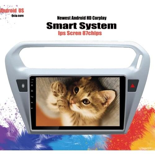 6G 128G Android 10 For PEUGEOT 301 Citroen Elysee 2014 - 2016 Car Radio audio Video a/v Player tape recorder GPS DSP BT SWC