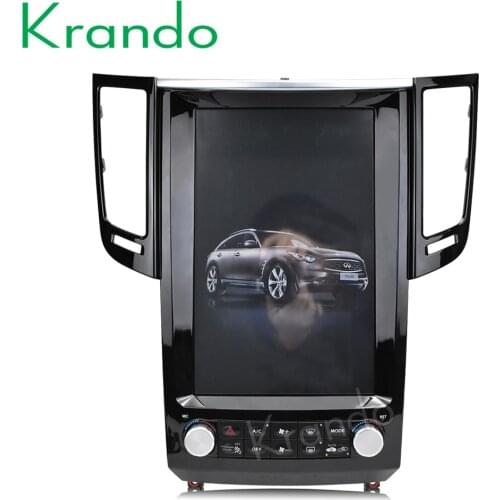 Krando Android 8.1 12.1" verticial screen car gps navigation for Infiniti FX35 FX37 FX50 QX70 2009-2016 GPS multimedia player