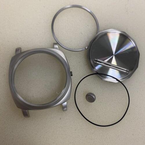 47mm 316L Stainless Steel Watch Case PVD Replacement for ETA 6497 6498 Movement Accessories