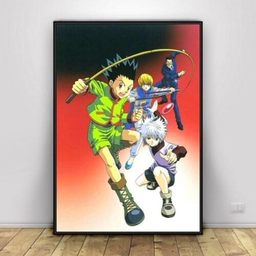Home Decoration Wall Artwork Picture Hunter X Hunter Anime Painting Nordic Printed Style Poster for Children Room
