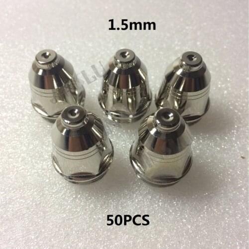 Hafnium P-80 P80 Plasma Torch Consumables Tip Nozzle 1.5mm 50PK for Cuttting Machine Cutter 4300-2076