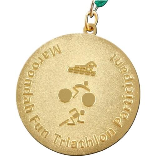 Customized sports Medal cheap custom gold medals with ribbons hot sales round metal Zinc alloy medals