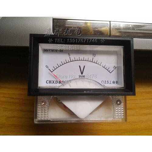 Class 2.5 DC 0-15V Voltage Panel Gauge Meter Voltmeter 85C17