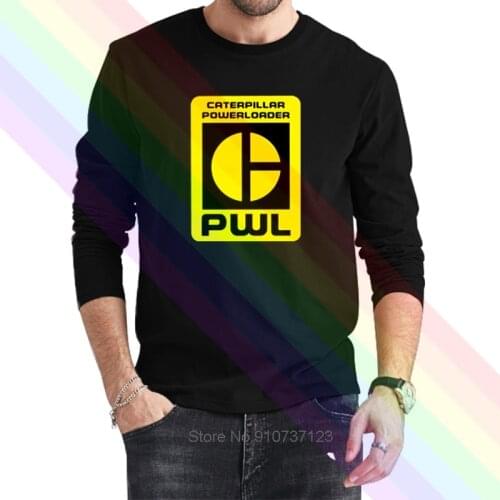 Caterpillar Power Logo Classic Black T Shirt 2021 Newest Summer Mens Long Sleeve Popular Tees Shirt Tops Novel Unisex