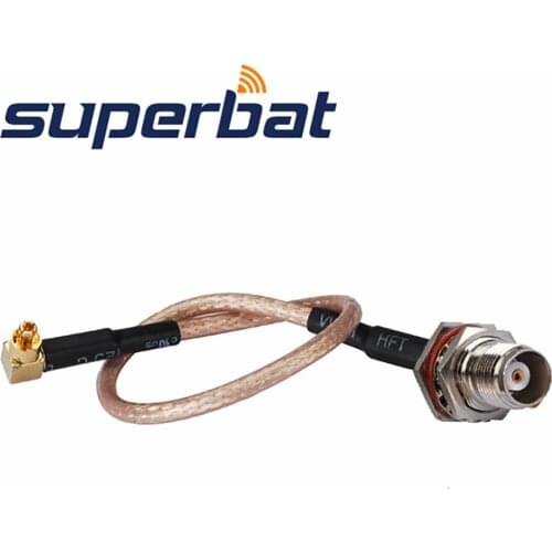 Superbat TNC Jack to MC-Card Plug Right Angle Connector RG316 15cm for Option Wireless Card