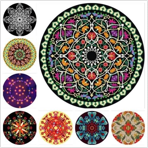 Round Carpet Bath Non-Slip Floor Rugs Yoga Mat/Carpets For Living Room Bedroom Parlor Rug Computer Game Chair Hang Carpet Basket
