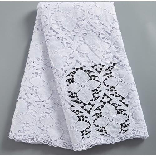 SJD LACE High Quality Sequin Water Soluble Mesh Lace Nigerian Fabric 2021 New Sewing Accessories Embroidered Wedding Dress A2411