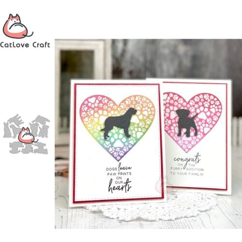 Catlove Dog Animal Metal Cutting Dies Scrapbooking Mold Knife Stencil Die Cuts Card Making DIY Craft Embossing New Dies For 2020