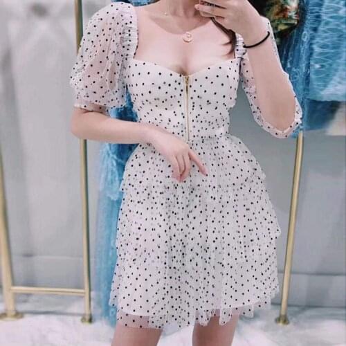 2022 New 2033 spring black and white wave net yarn lace side brought cake