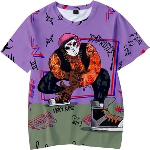 New SKI MASK THE SLUMP GOD Printed 3d T-shirts Rapper Tops Men And Women Harajuku T-shirt 3d Streetwear Tees Summer Style Tees