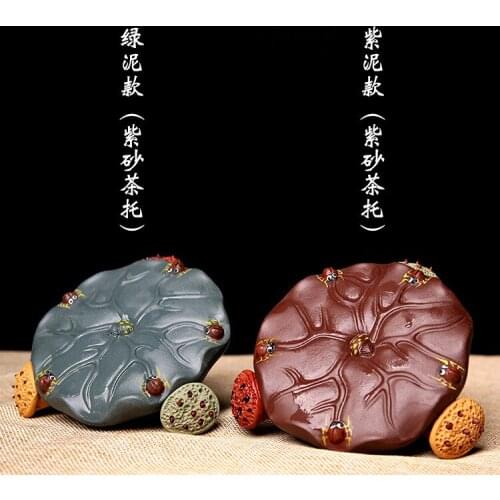 Bearing wholesale all hand purple lotus tea pot manufacturers selling chlorite saucer gifts customized advertising LOGO