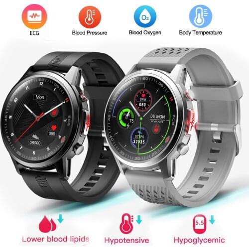 Laser Health Smart Watch Men ECG Body Temperature Measurement Sport Fitness Tracker Blood Pressure SpO2 Smartwatch for elderly