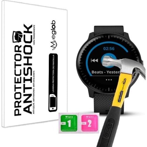 Screen protector Anti-Shock Anti-scratch Anti-Shatter compatible with Garmin Vivoactive 3 Music