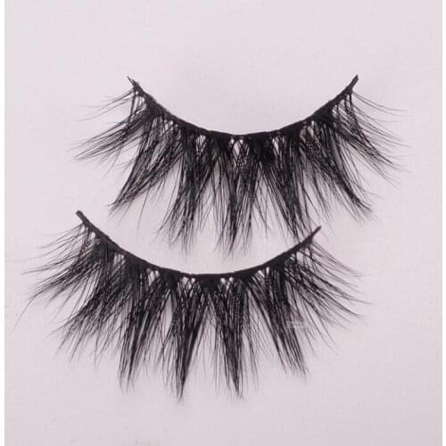 1pair Mink Eyelashes Natural Black False Eyelashes Long Cross Fake Eye Lashes Extension accessory Makeup tools