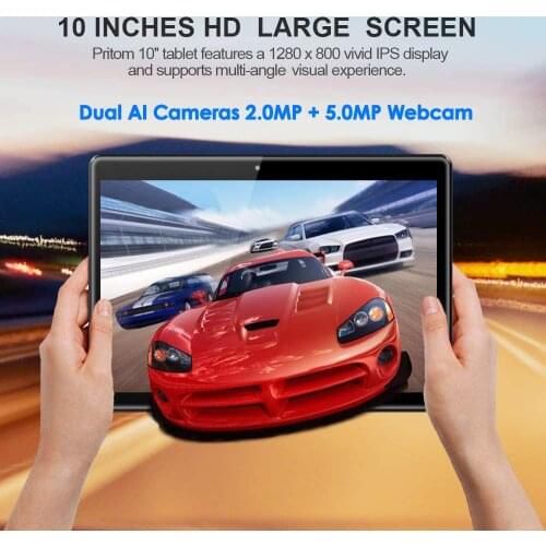 2021 Newest 10 Inch Octa Core 3G 4G Phone Tablet Android 9.0 3GB RAM 64GB ROM Dual SIM Bluetooth GPS Tablet PC