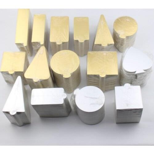100pcs Multi Shapes available Gold Mousse Cardboard Base Pad Silver Mousse Cake Paper Tray Holder