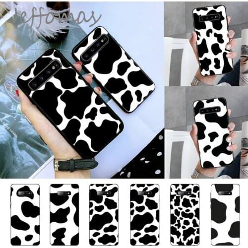 Cow print pattern Phone Case For Samsung S6 S7 edge S8 S9 S10 e plus A10 A50 A70 note8 J7 2017