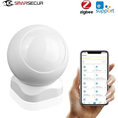 Ewelink ZigBee Smart PIR Motion Sensor Infrared Detector Built In Battery APP Alert Home Alarm Security System Sensor