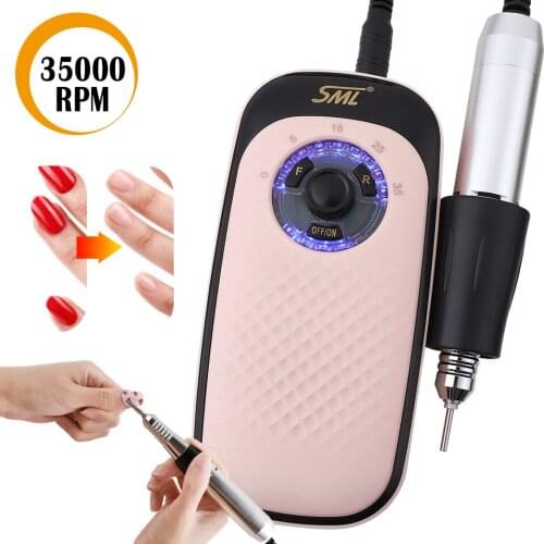 35000RPM Nail Drill Machine Rechargeable Portable Eletric Nail File For Gel Nail Art Polishing Nail Grinder Kit Manicure Machine
