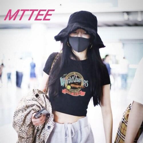 Graphic Printing Shirt Crop Tops Punk Gothic Y2K Summer Harajuku Style Short Sleeve T-shirts Summer Women Clothing Tops Letter