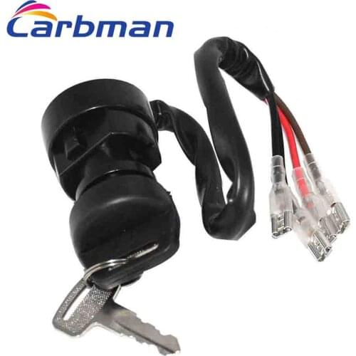 Carbman Ignition Key Switch for Polaris Sport 400L 1994 1995 ATV Switch