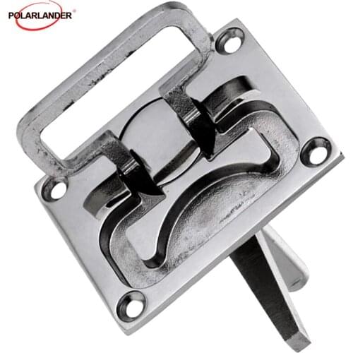 3.1'' x 2.4'' 316 Marine 80mm Stainless Steel Boat recessed into hatch fixing holes Anticorrosion Height Adjustable