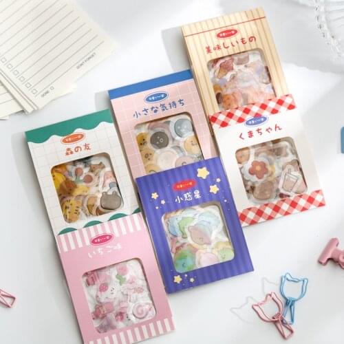 36Sheets/Set Sticker Set Diy Cute Stickers Ins Style Scrapbooking School Suppliers Stationery Presented