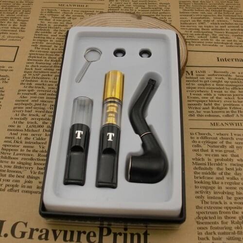 Smoke Clean Cool Tool Cleaning Type Circulating Filter Cigarette Holder + Small Pipe Set