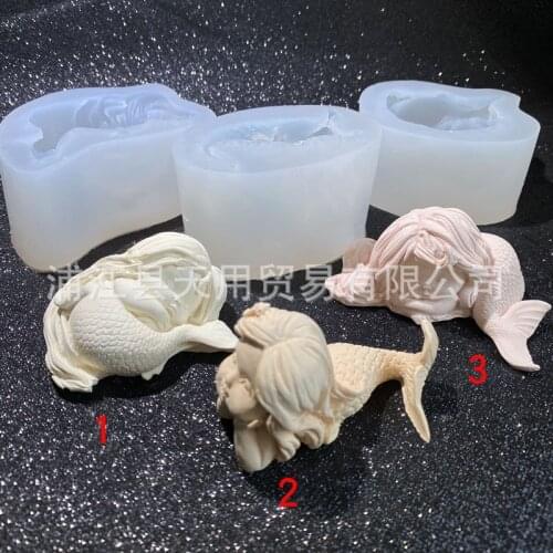 Mermaid Mold Plaster Car Aromatherapy Decoration 15-838