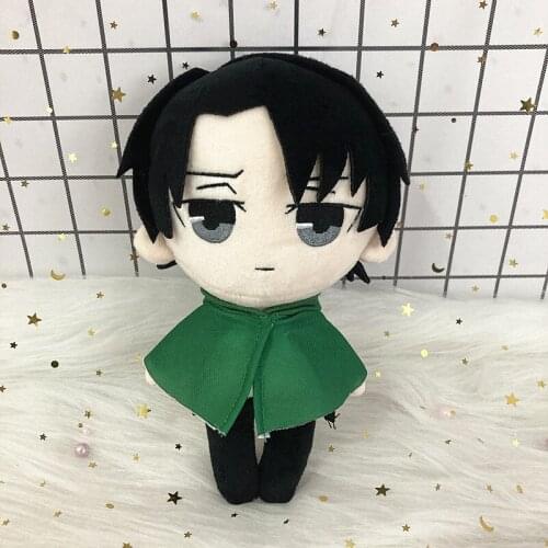 Anime Attack On Titan Plush Doll 20cm Kawaii Stuffed Plush Toy Plushie Levi Ackerman Soft Pillow Birthday Gift Collection Doll