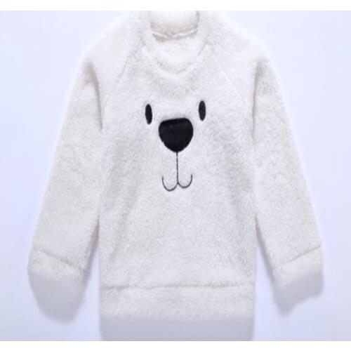 Cute Cartoon Bear Kids Infant Baby Girls and Boys Tops Blouse Sweater Thick Clothes Casual