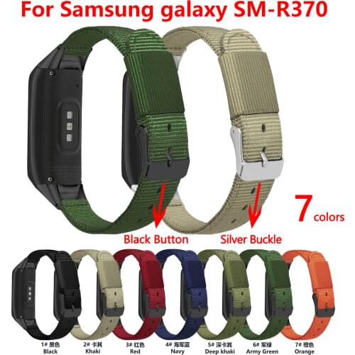 Nylon Watch Band Strap For Samsung Galaxy Fit SM-R370 Watchband Replacement Wrist Band Sport For Galaxy Fit R370 Straps