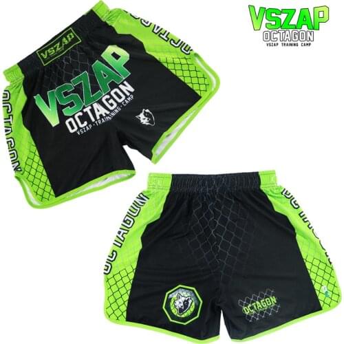 VSZAP Wolf Fitness fighting shorts Sport Thai boxing MMA training fight quick dry muscle beach pants man