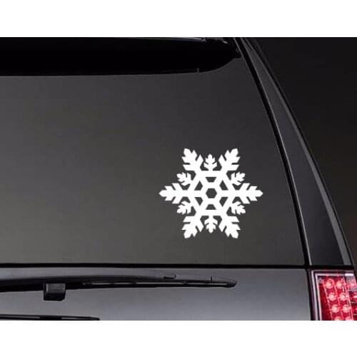 Thick Snowflake Vinyl Christmas Car Stickers Rear windshield Decor Waterproof Removable Modern ZP0562