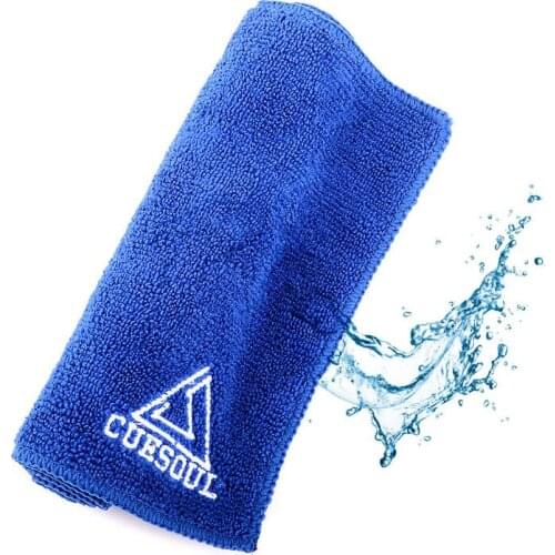 Advanced Rod Wiping Cloth Blue / Brown Color Cotton Wiper Super Absorbent CUESOUL Billiard Accessories