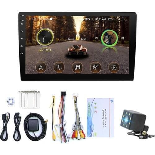 Universal Android 8.1 Car Radio 2 Din Stereo Multimedia Player 10.1 Inch Touch Screen Bluetooth WIFI FM GPS Navigation Autoradio