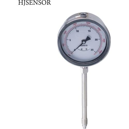High temperature pressure gauge Viscous liquid Diaphragm melt pressure gauge for Extrusion machine homogenizer