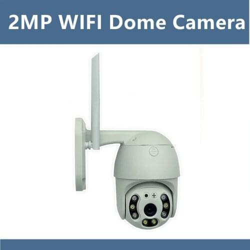 WIFI IP PTZ Outdoor Dome Camera 2MP 1920*1080 Wireless Two-Way Audio Double Light IRC NightVision Onvif P2P Cloud Max 64G SDcard